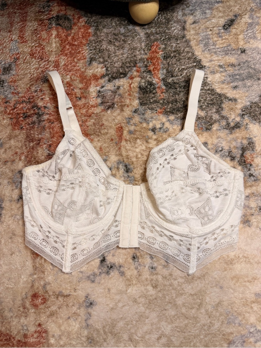 Free People Ivory Lace Underwire Bustier Longline Bra